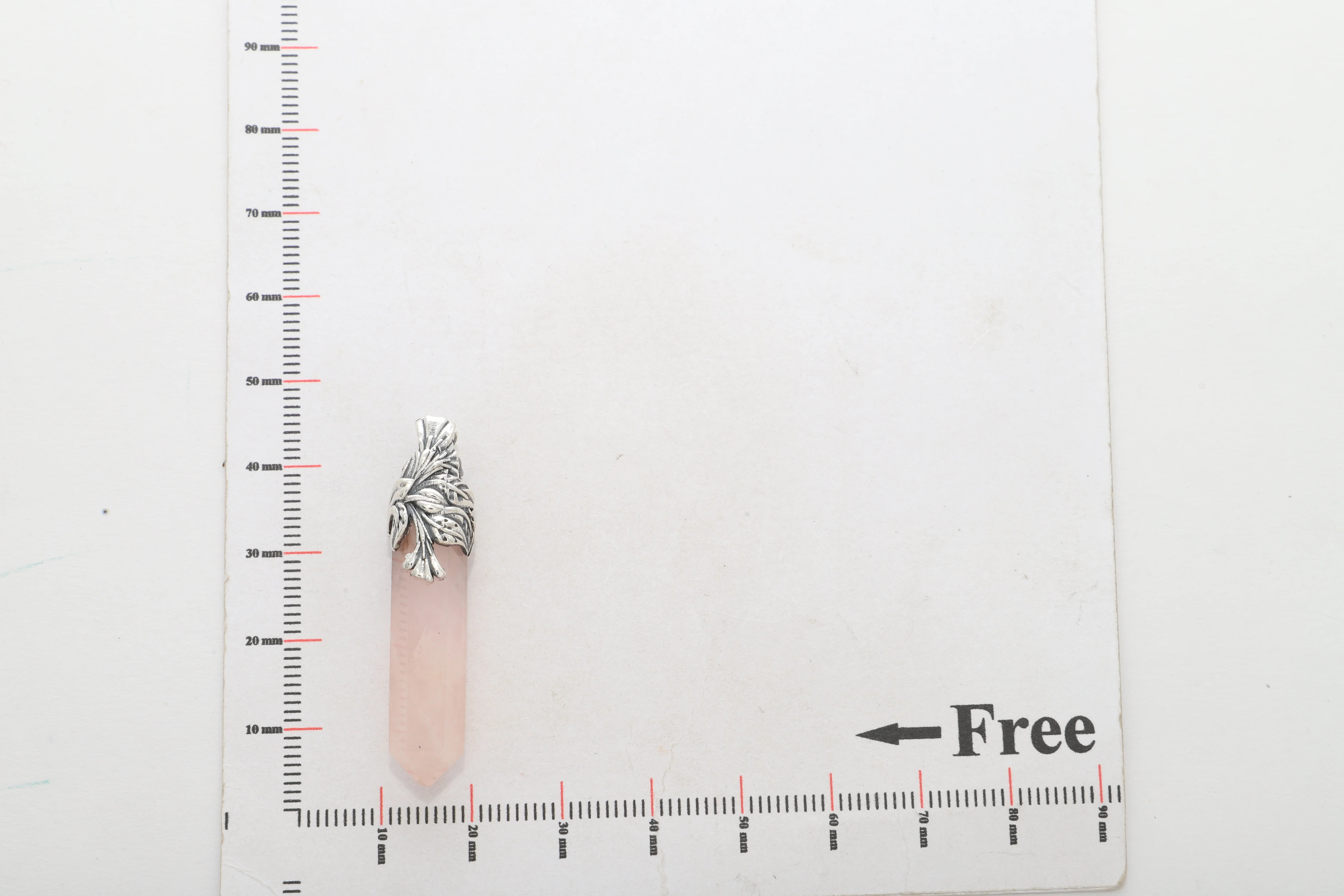 rose quartz pendant