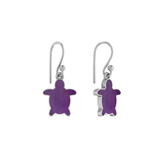 amethyst slice earrings
