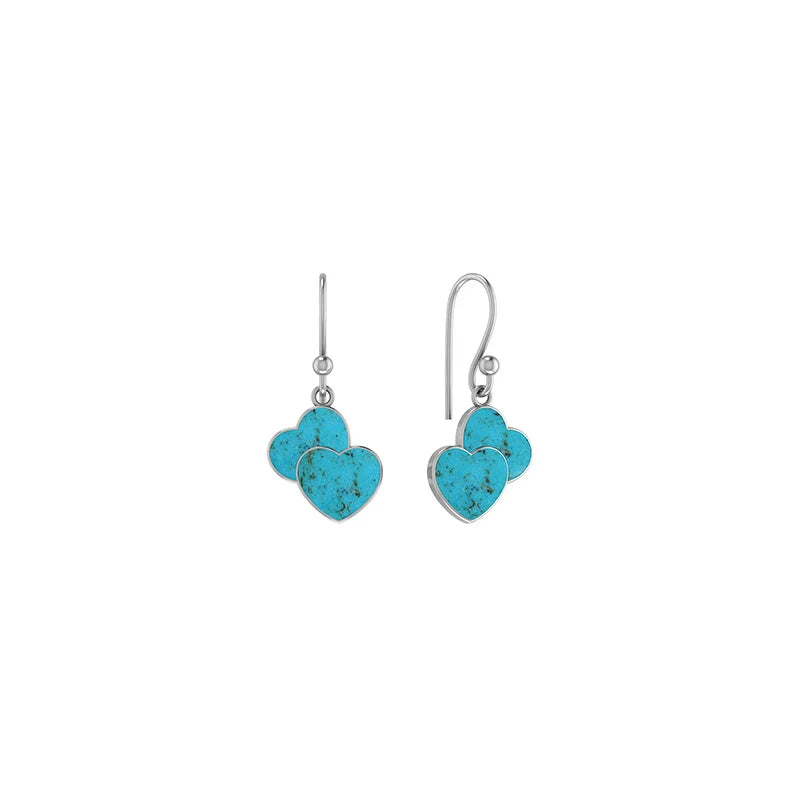 turquoise slice earrings