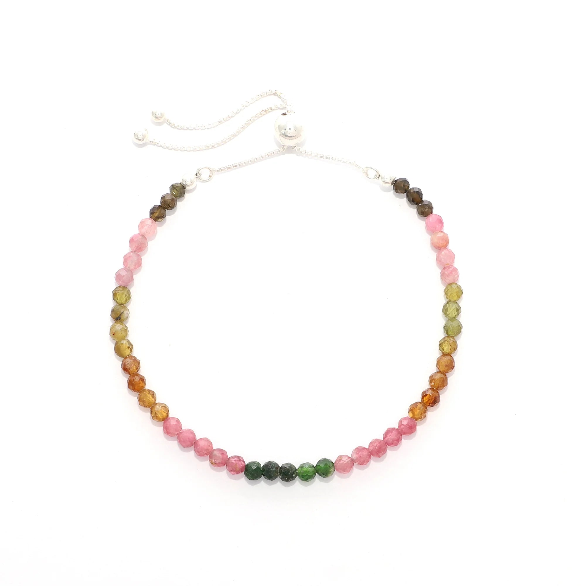 multi tourmaline cut bracelet