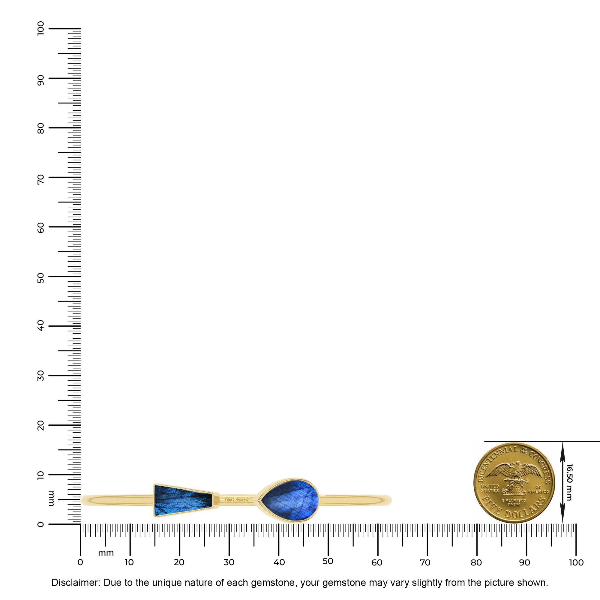 labradorite cab bracelet