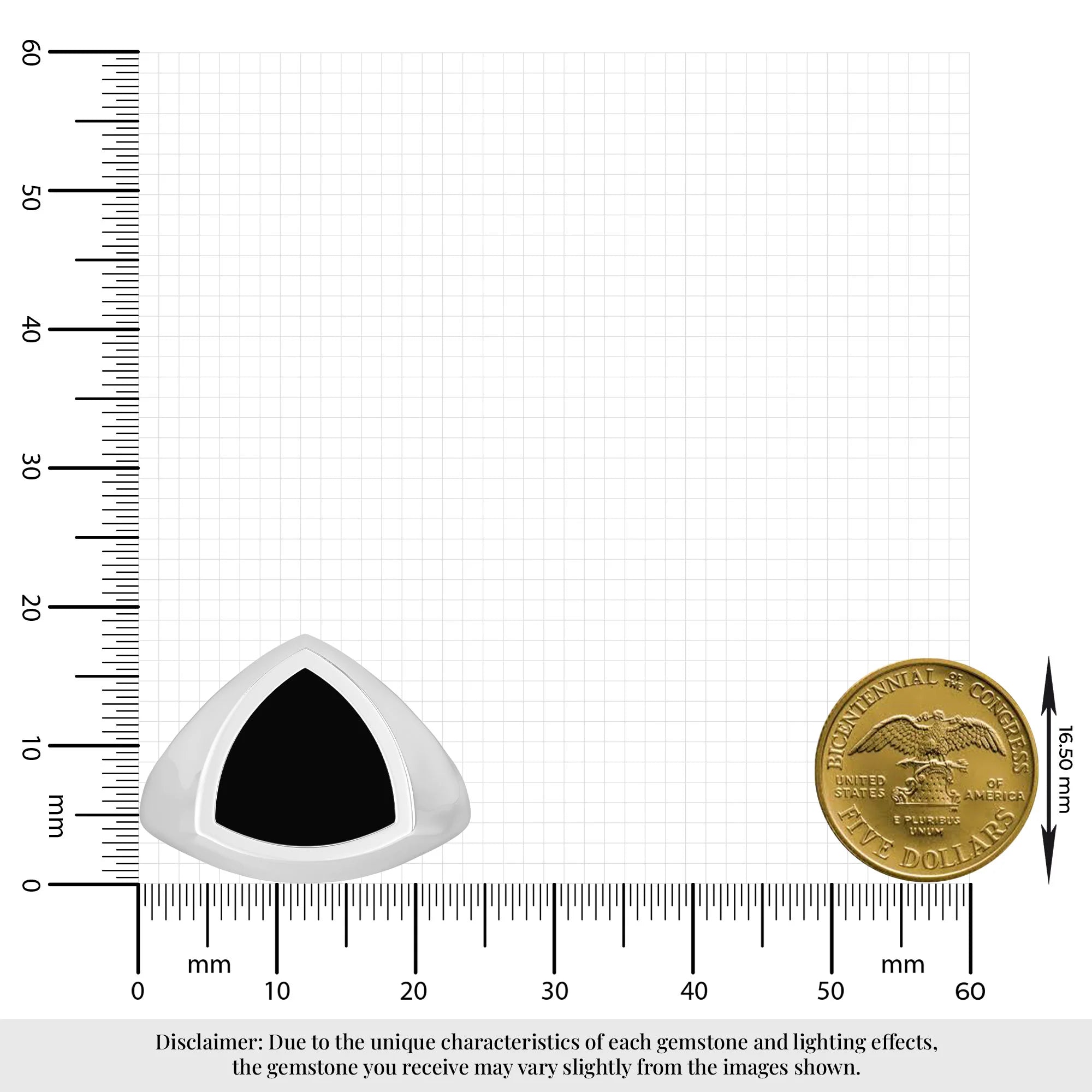 black tourmaline men bezel-set ring