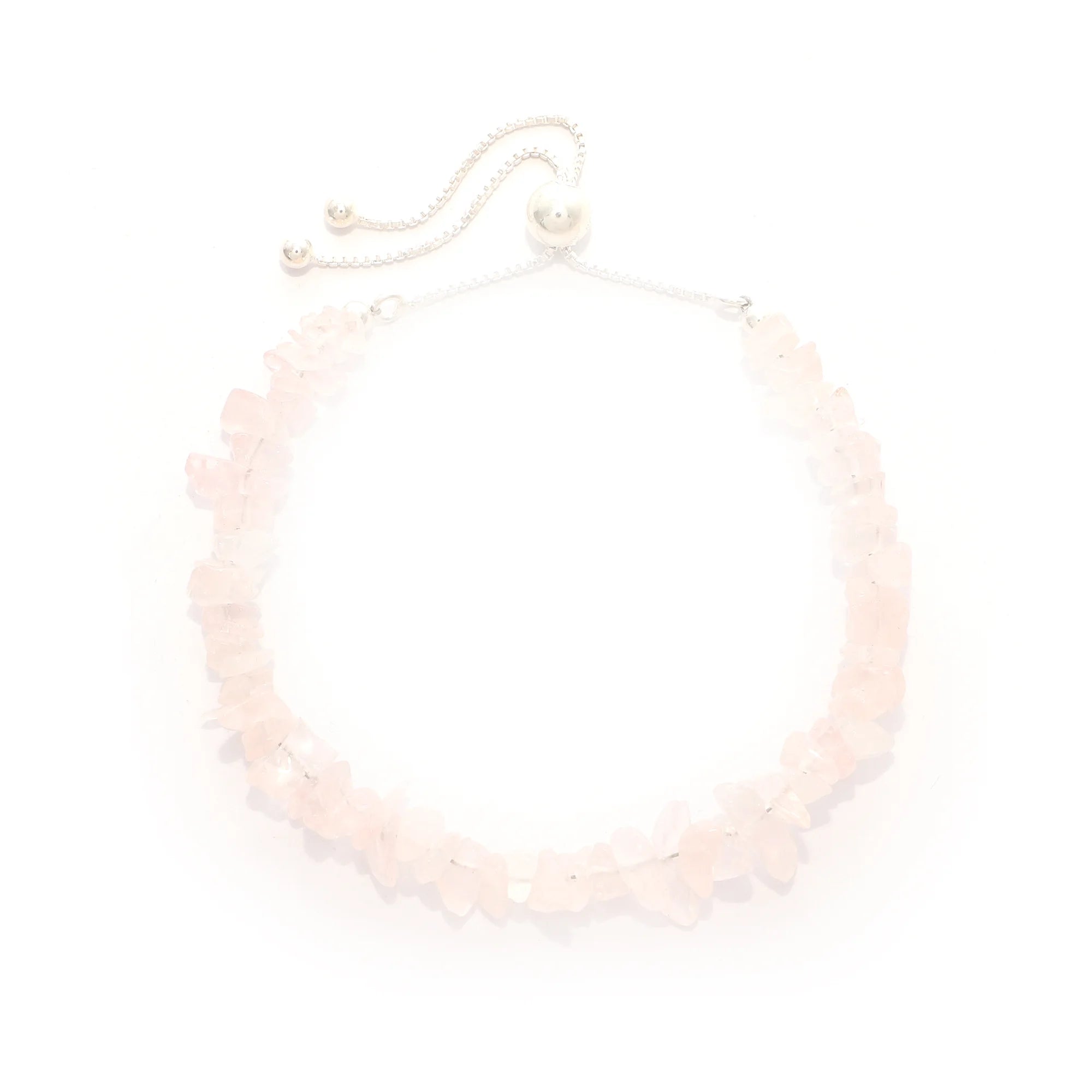 rose quartz rough bracelet