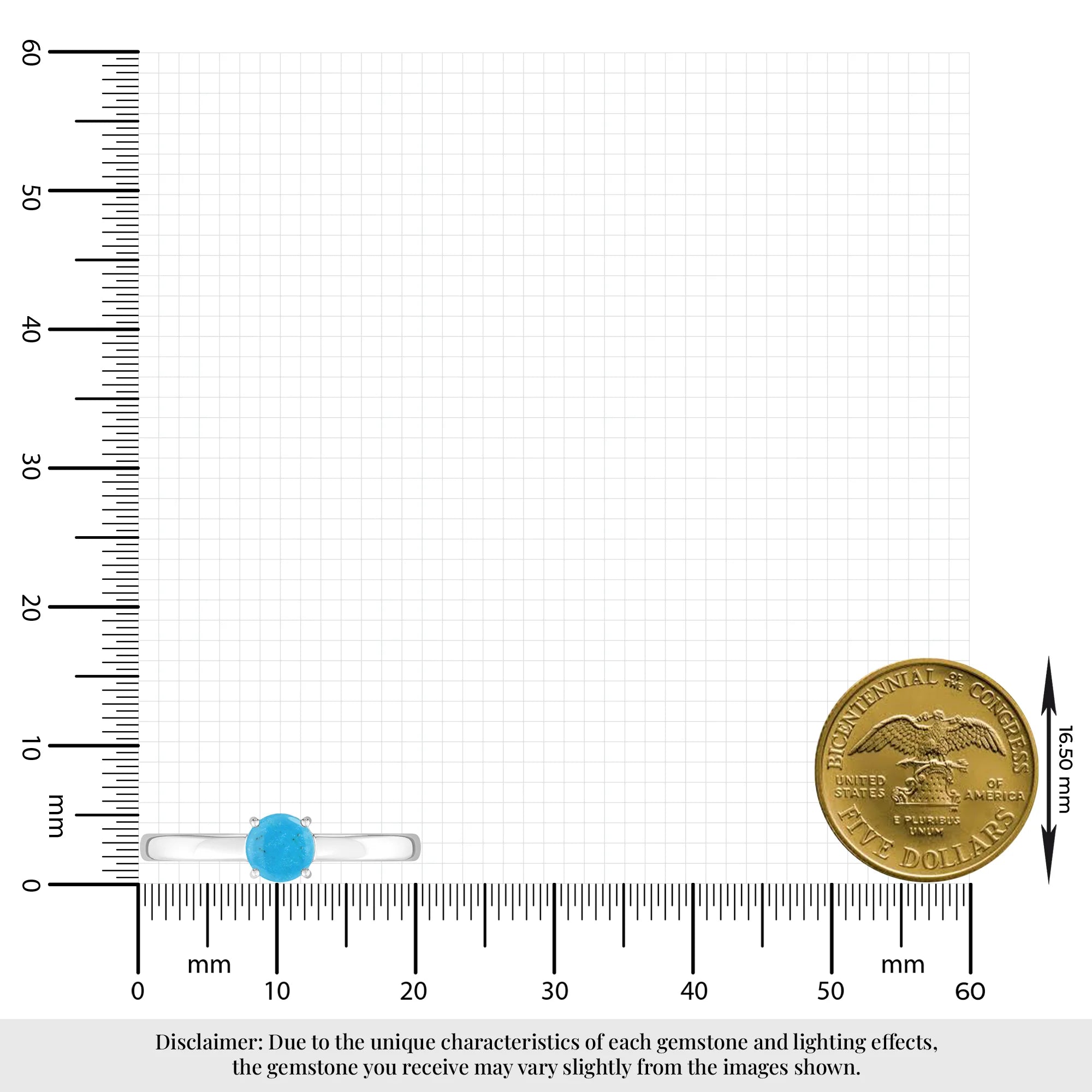 white topaz stackable prong-set ring