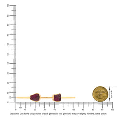 rhodolite garnet twister bracelet