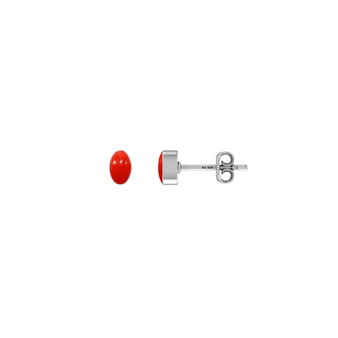 red coral earrings 