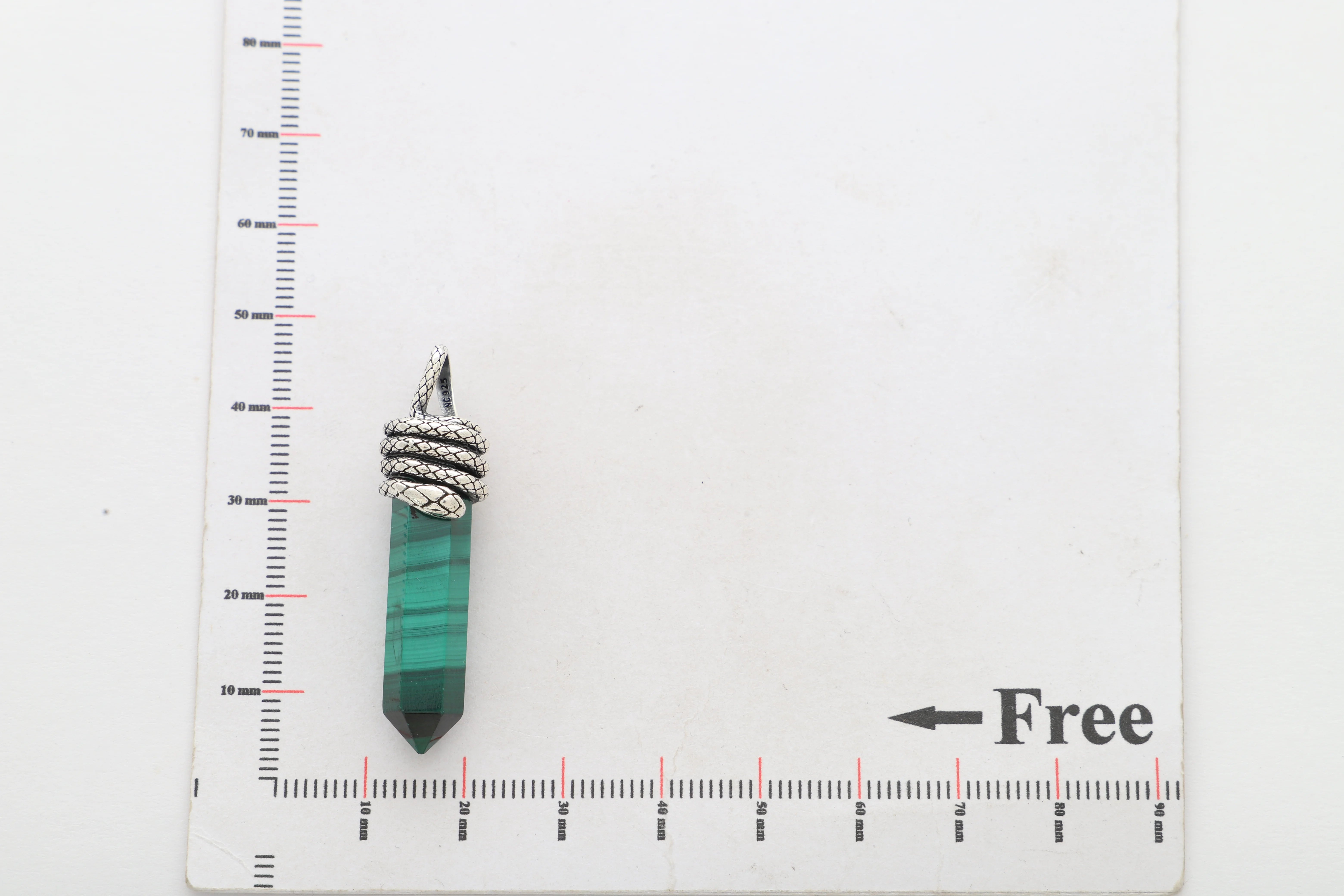 malachite pendant