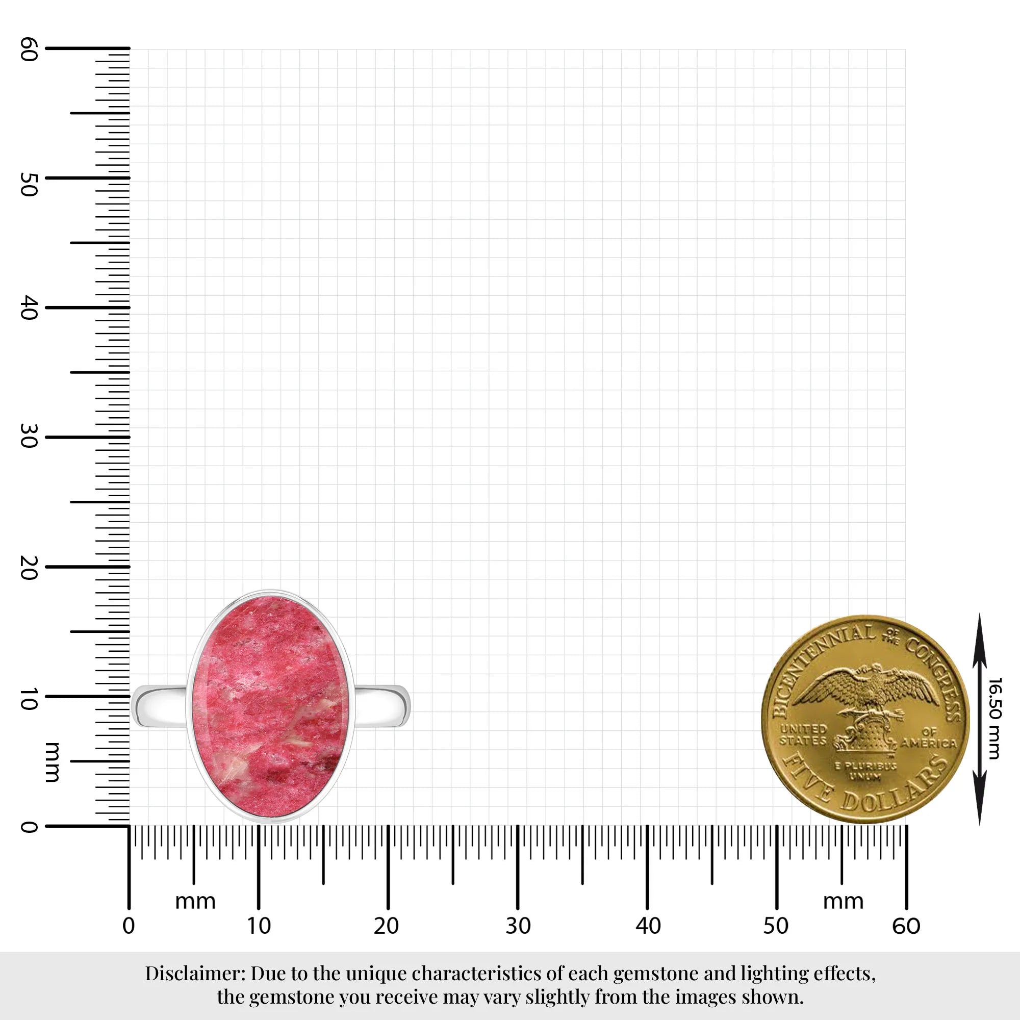 thulite bezel-set ring