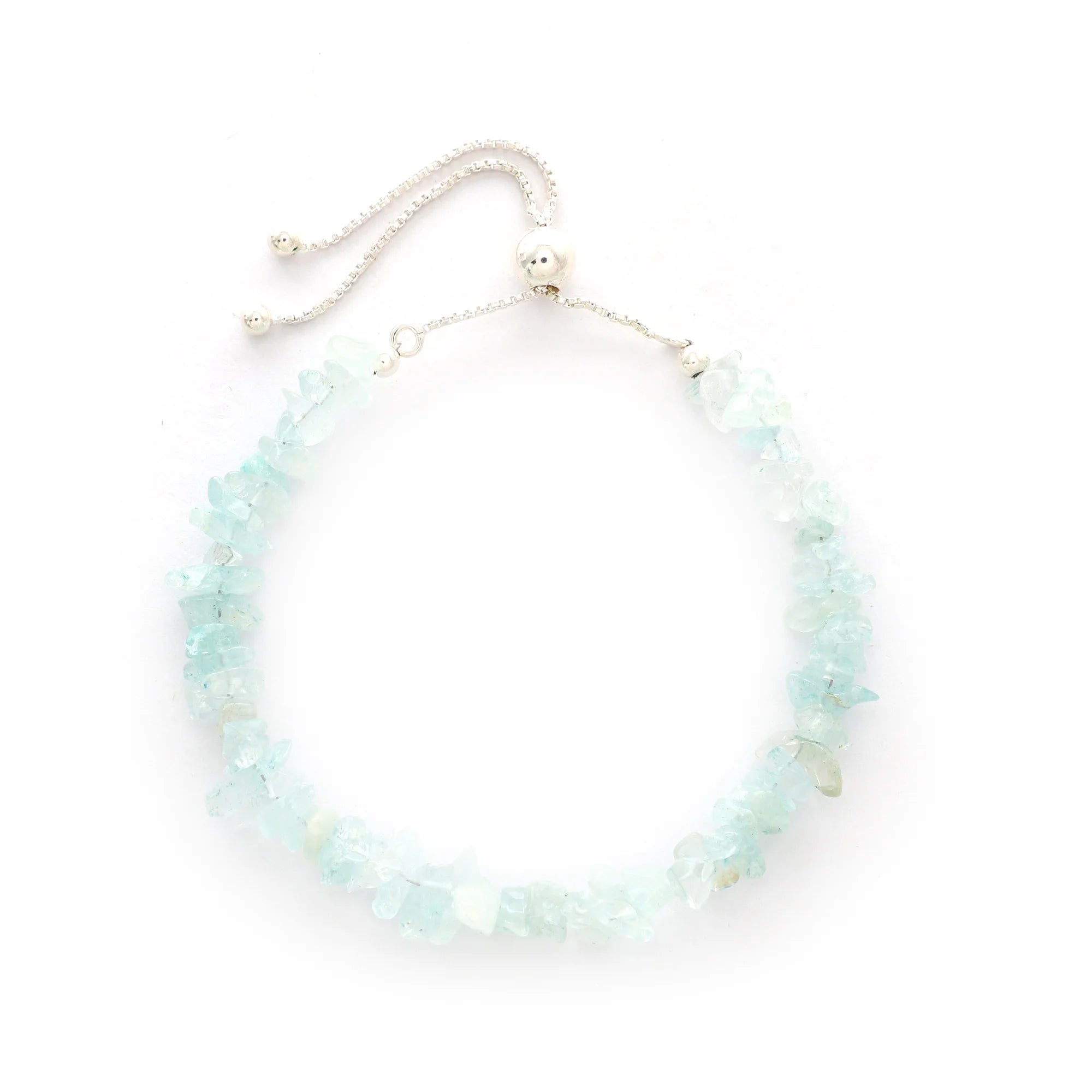 aquamarine rough bracelet