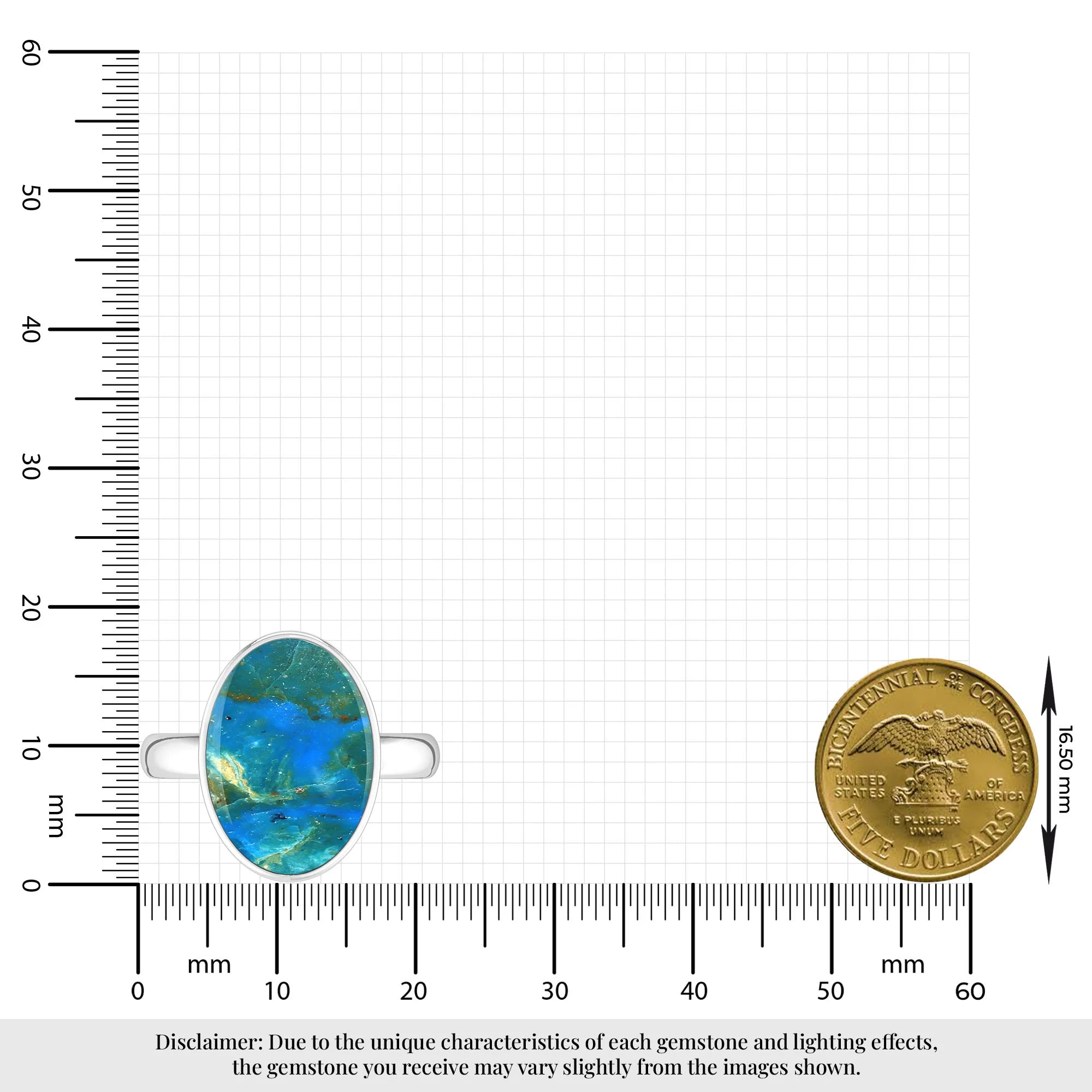 peruvian-opal bezel-set ring