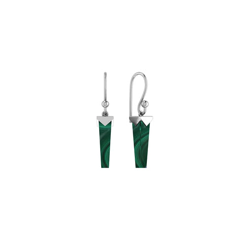 malachite earrings
