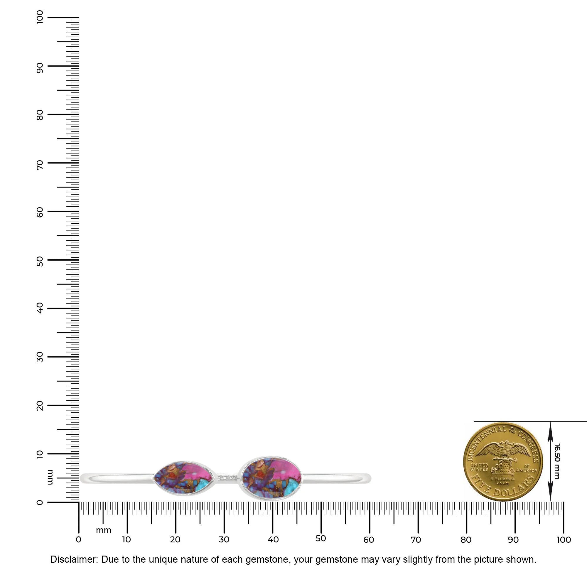 pink spiny oyster cab bracelet