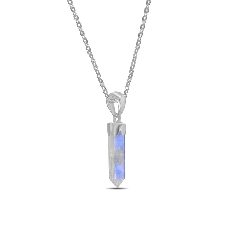 rainbow moonstone pendant