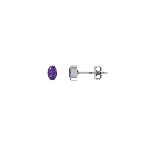 charoite earrings 
