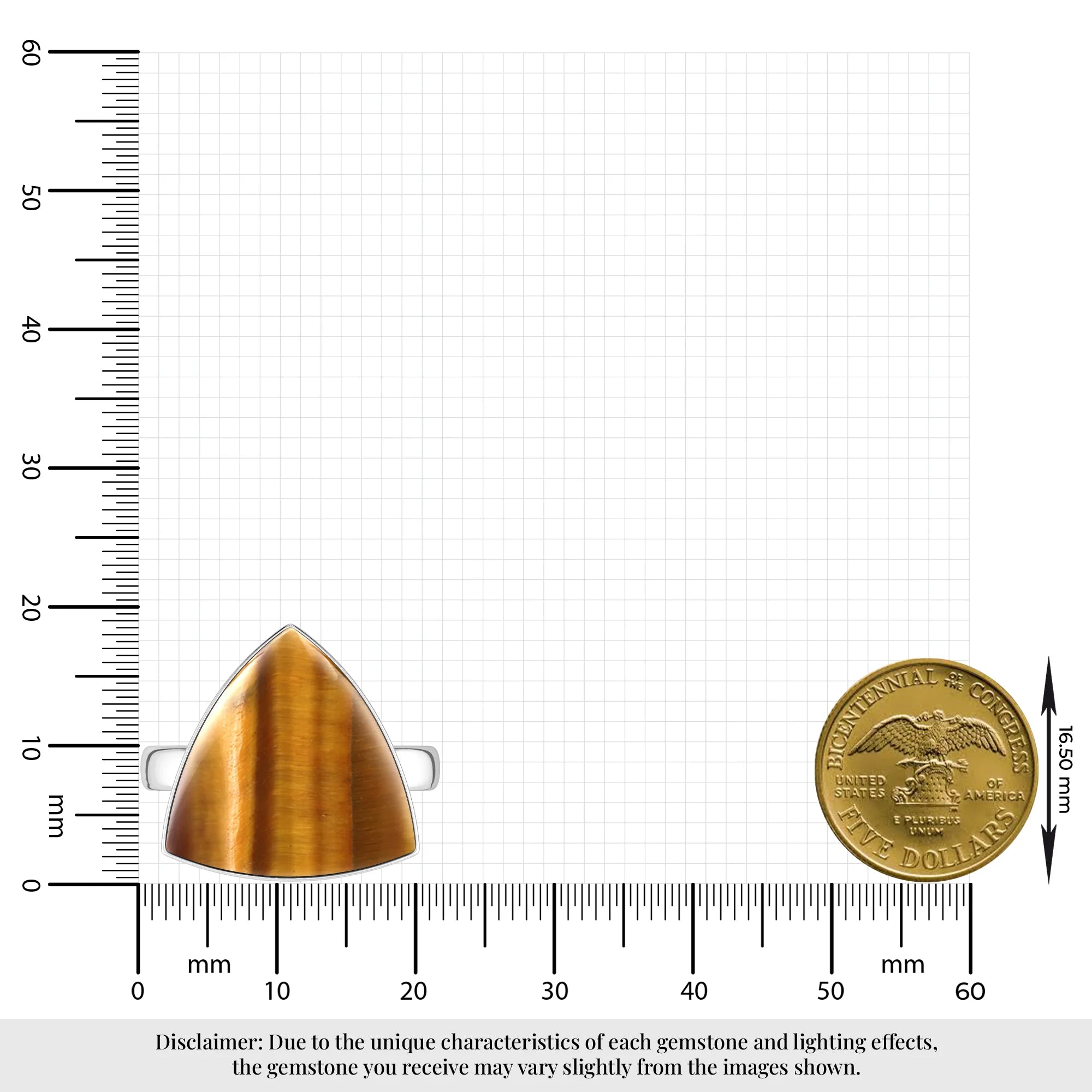 tiger-eye bezel-set ring