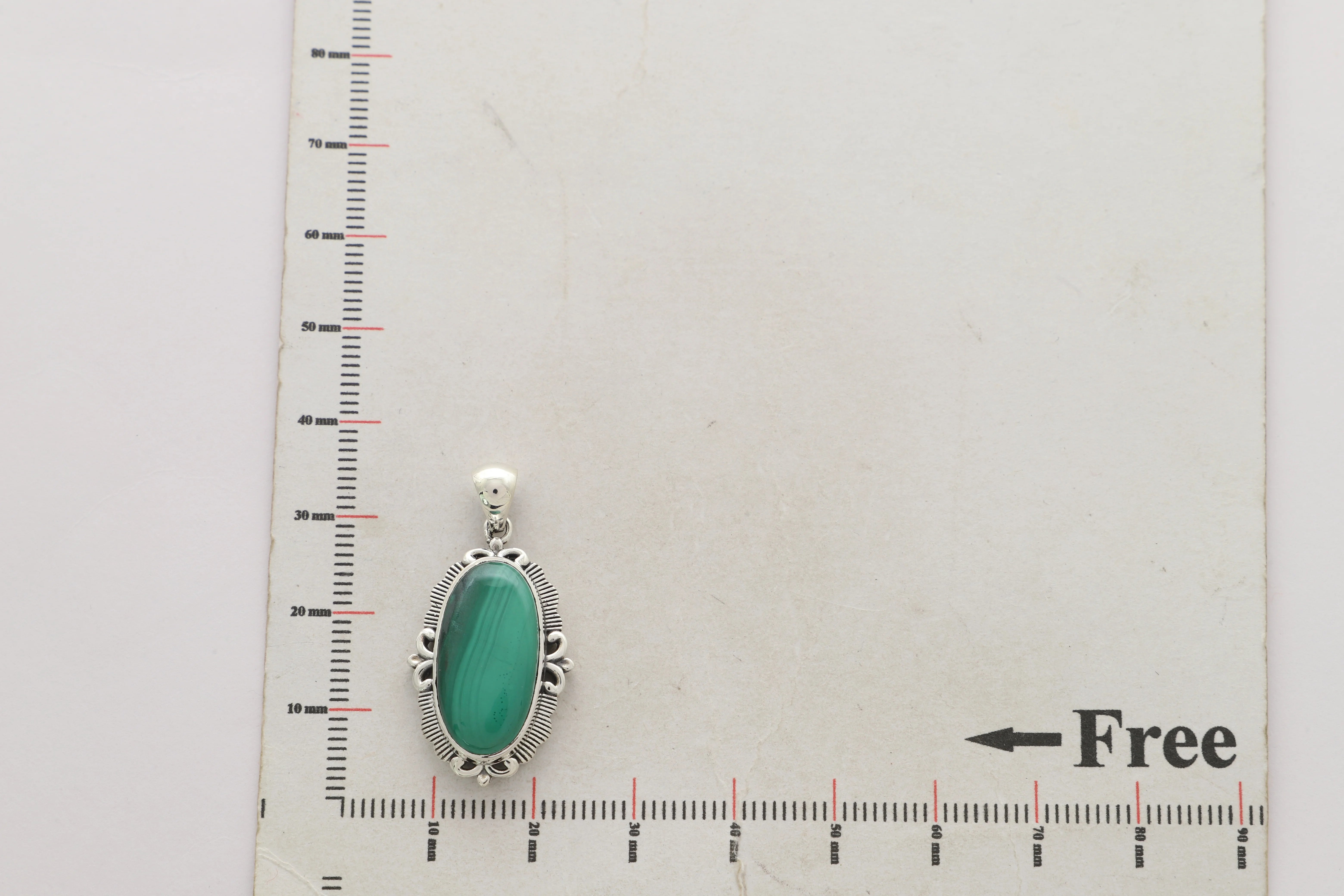 malachite pendant