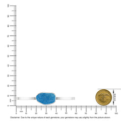 neon apatite rough bracelet