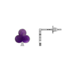 amethyst slice earrings