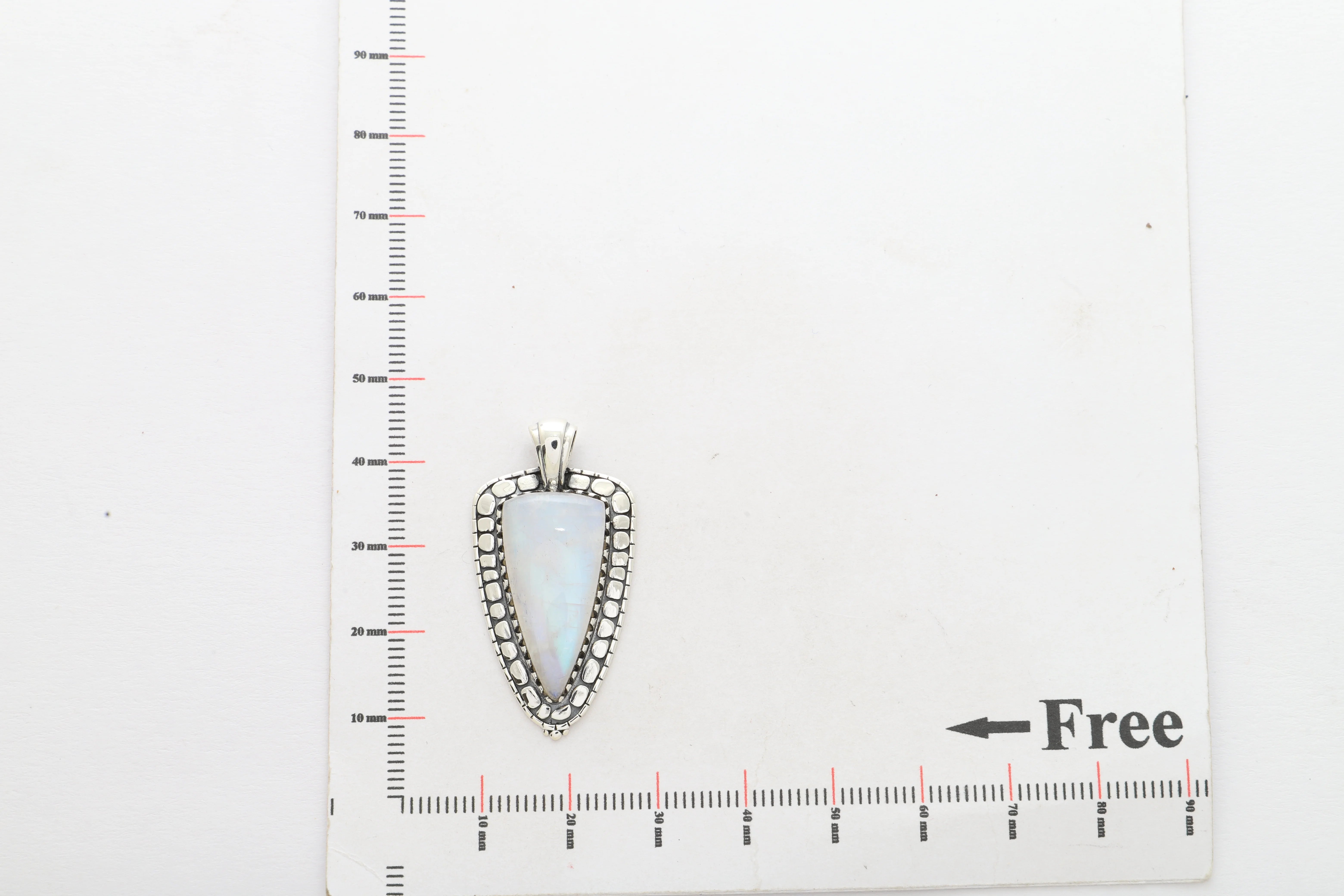 rainbow moonstone pendant