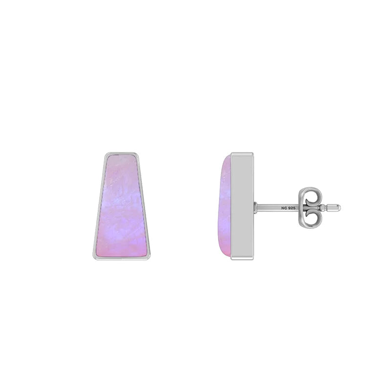 pink moonstone earrings