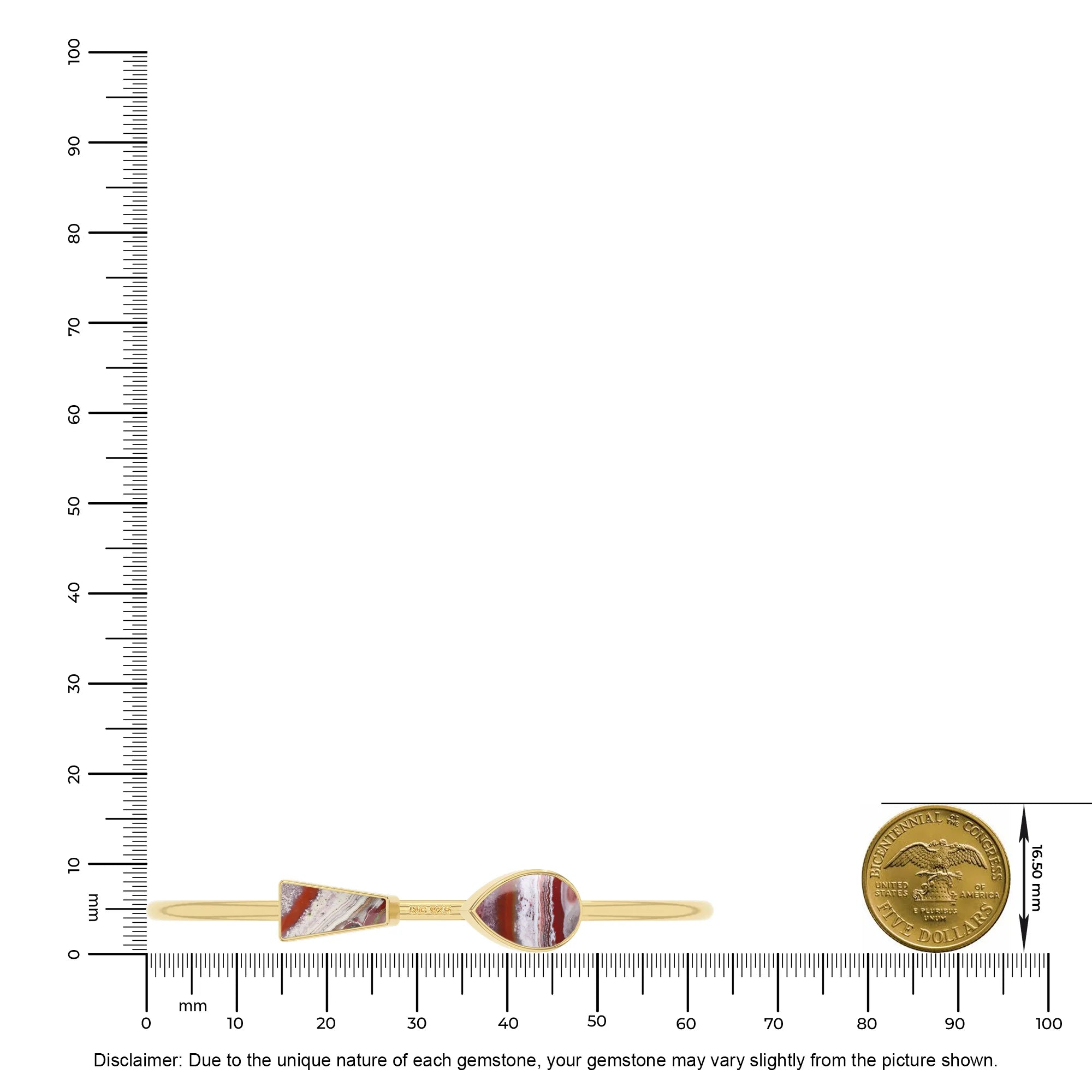 crazy lace agate cab bracelet