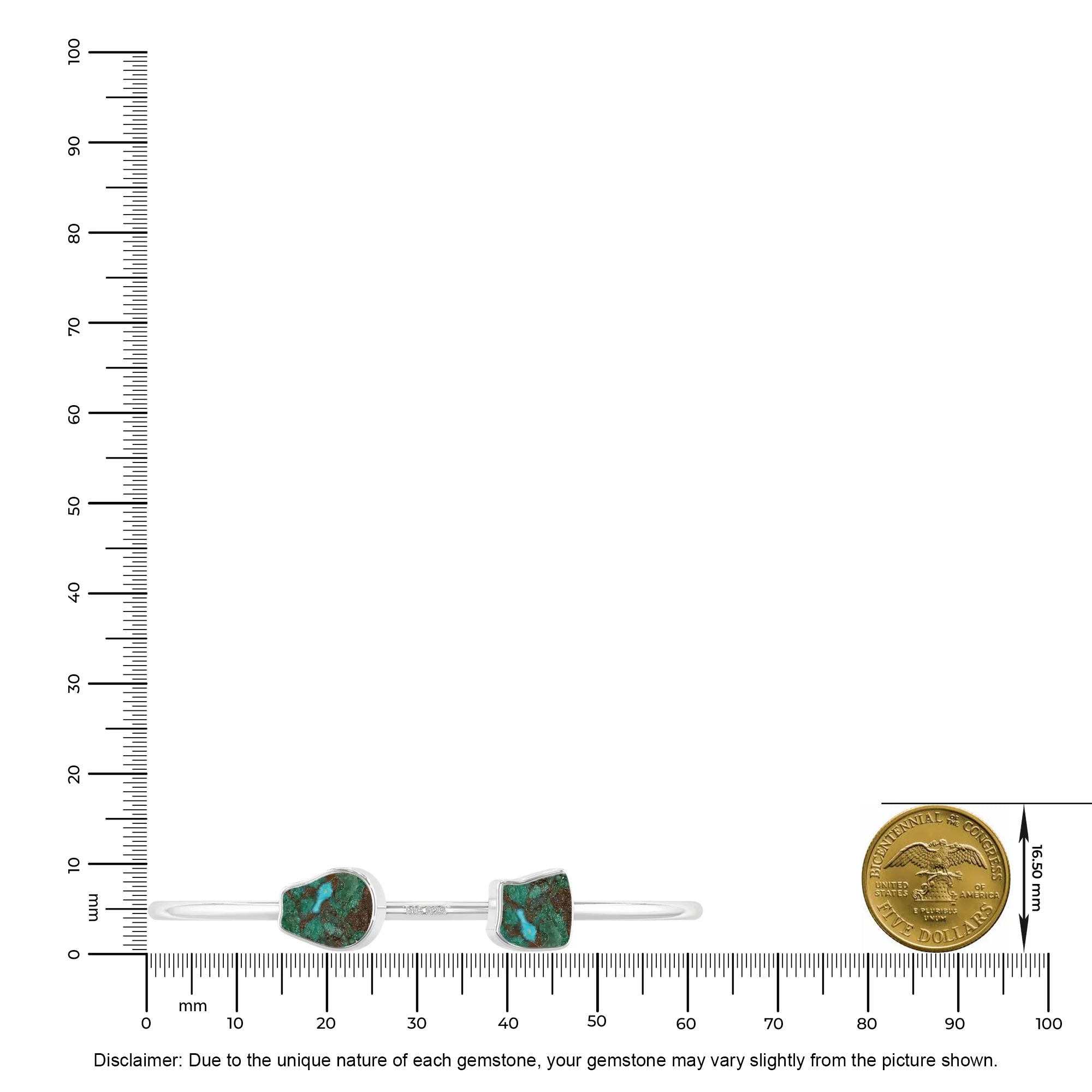 chrysocolla twister bracelet