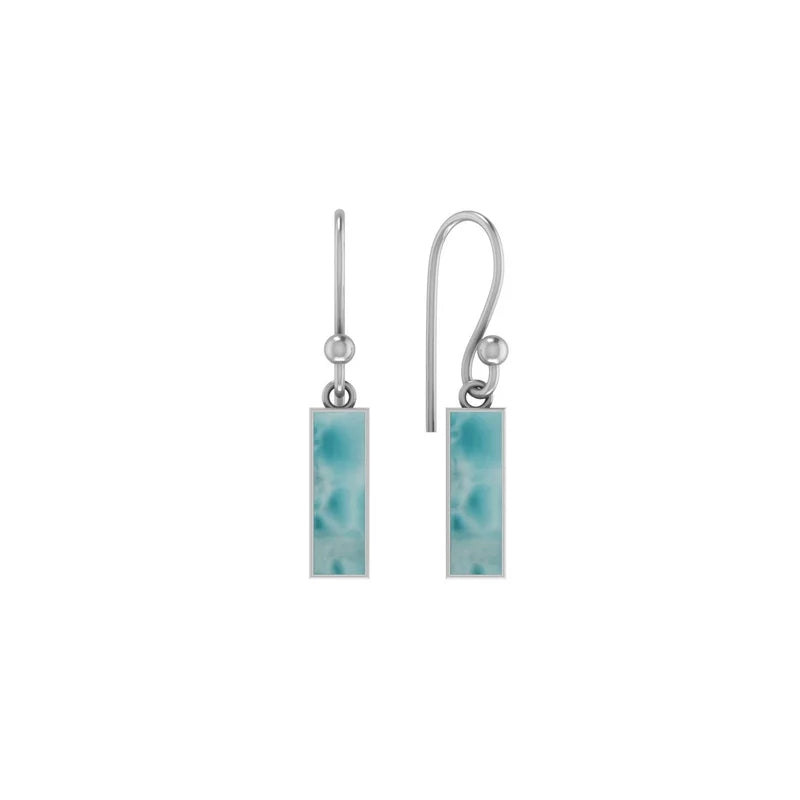 larimar slice earrings