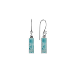 larimar slice earrings