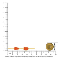 carnelian cab bracelet