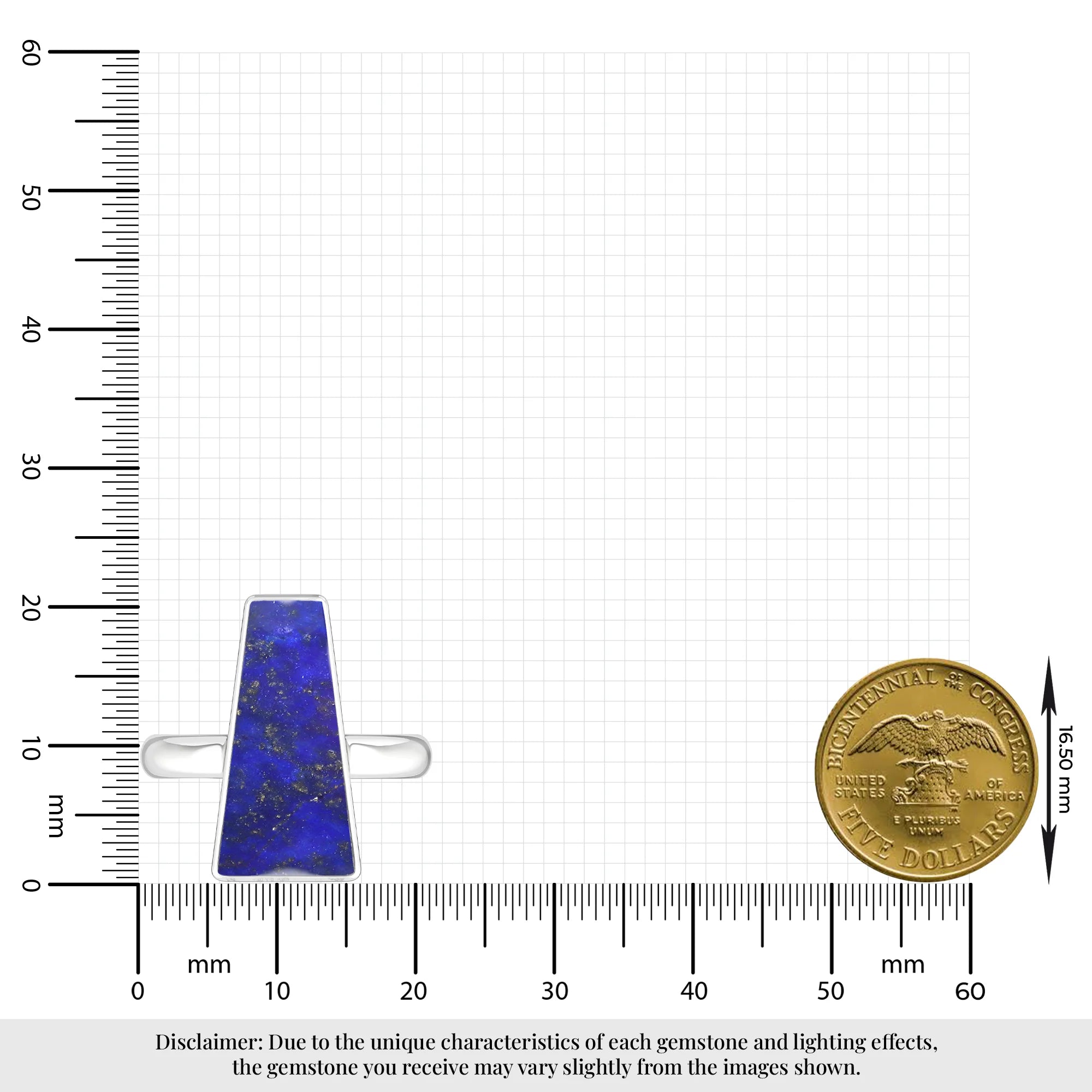 lapis-lazuli bezel-set ring