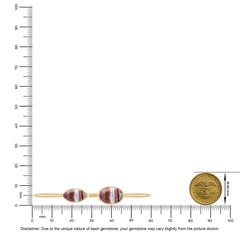 crazy lace agate cab bracelet