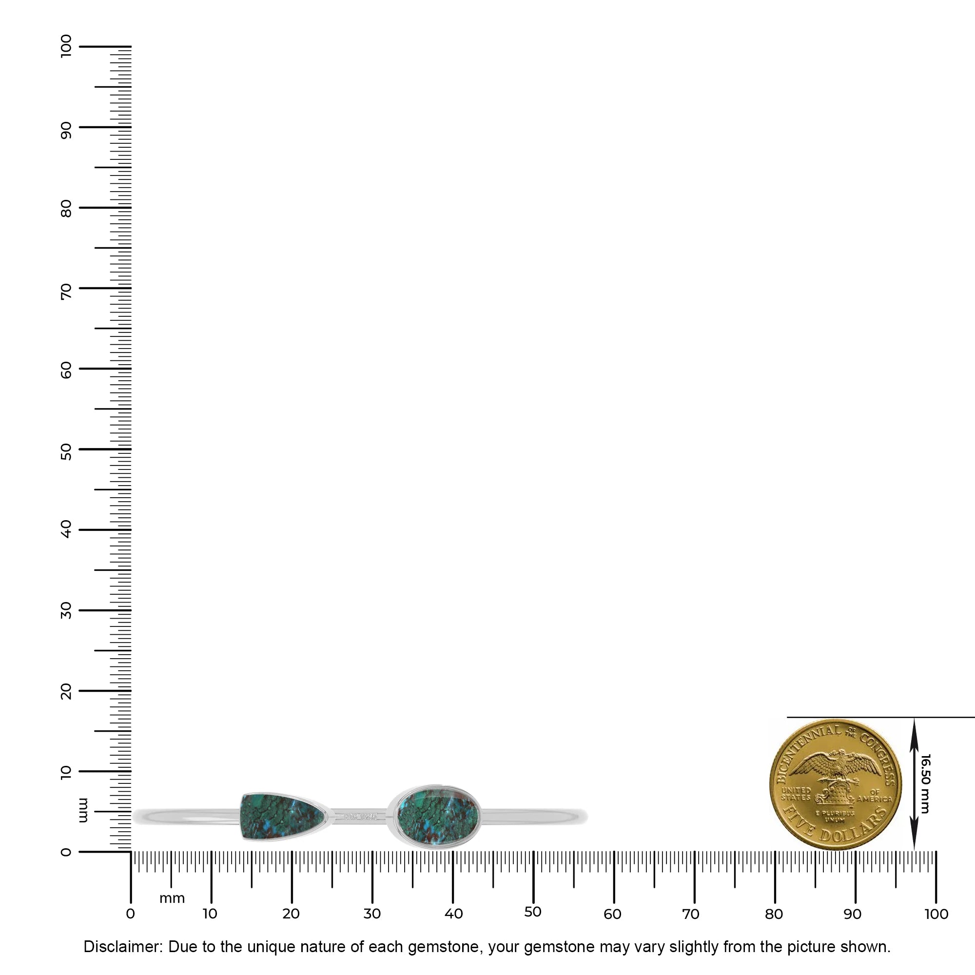 chrysocolla cab bracelet