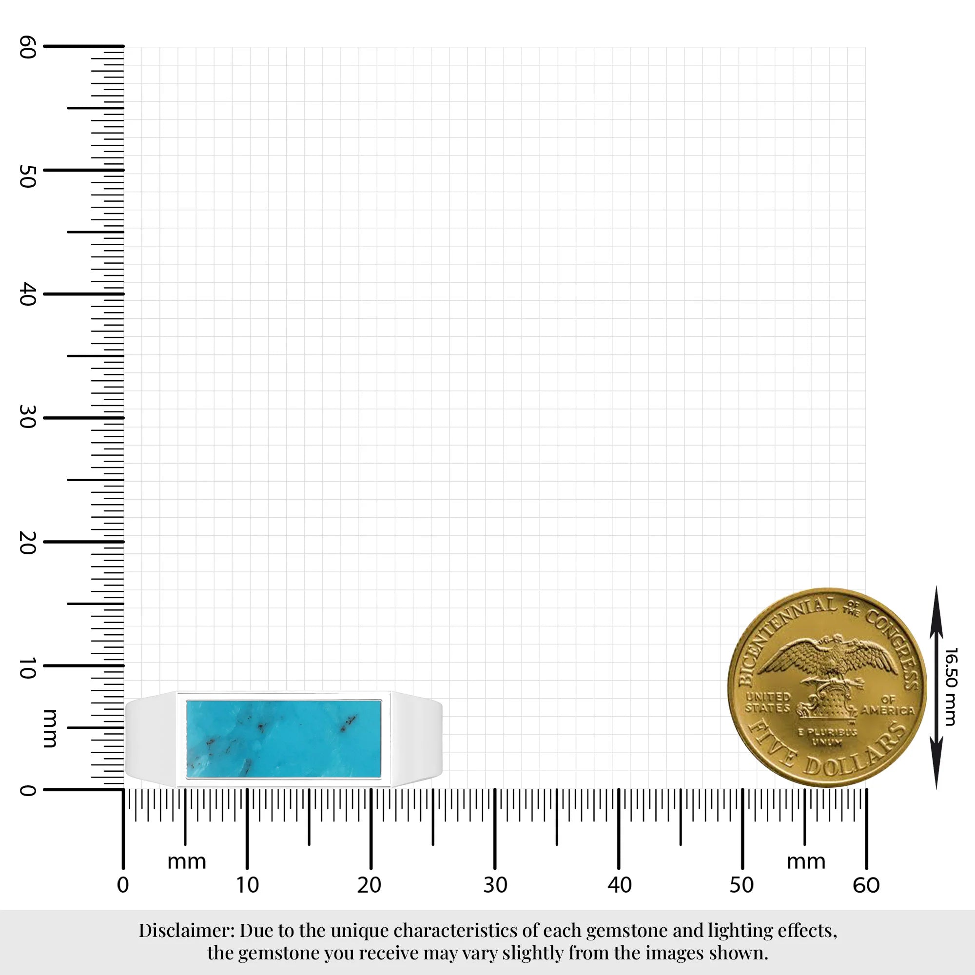 shattuckite bezel-set ring