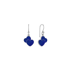 lapis lazuli slice earrings