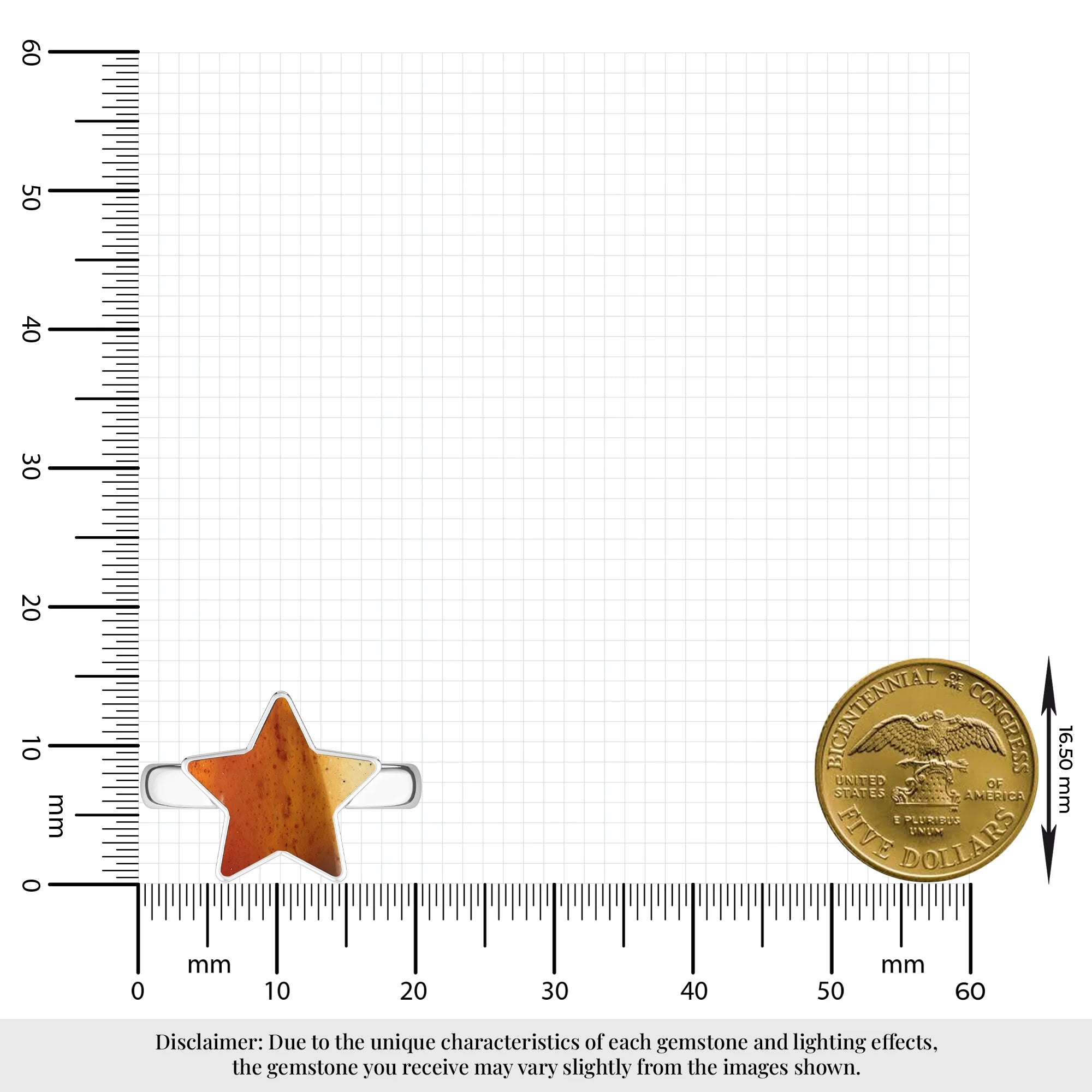 mookaite bezel-set ring