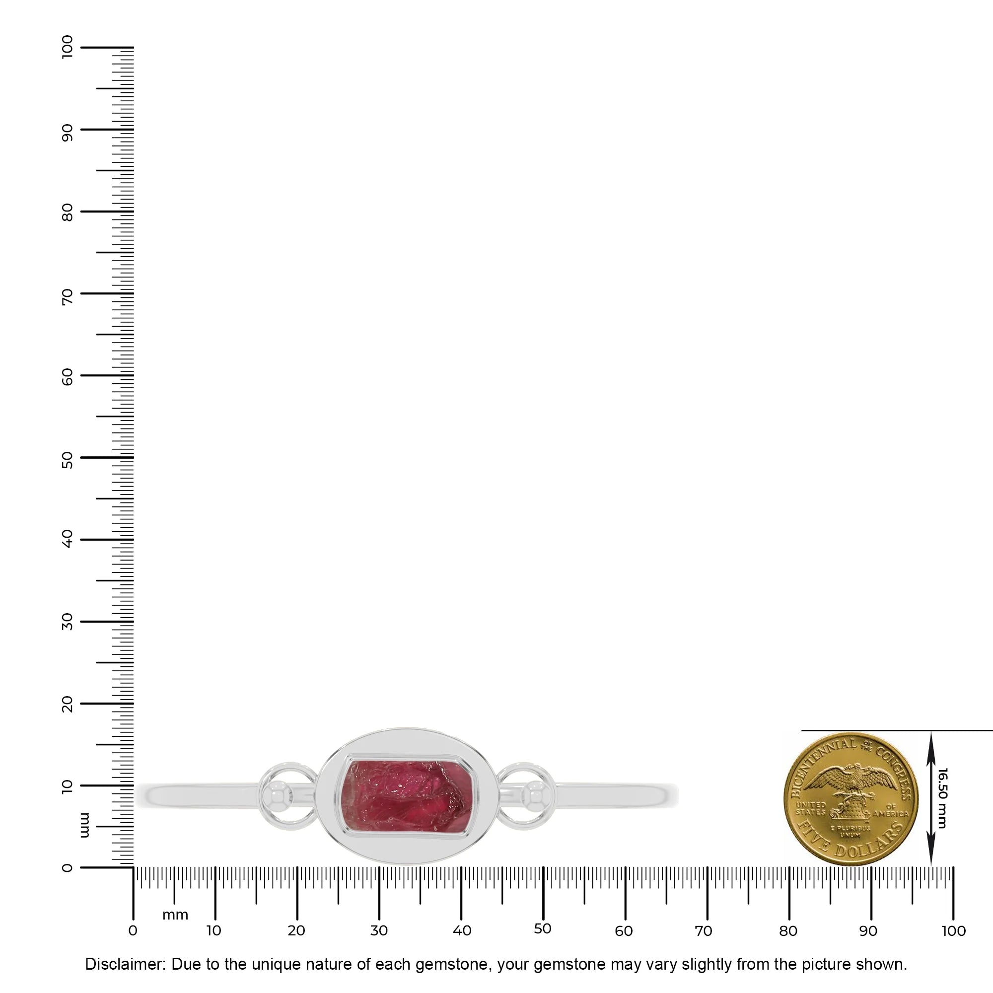 pink tourmaline rough bracelet