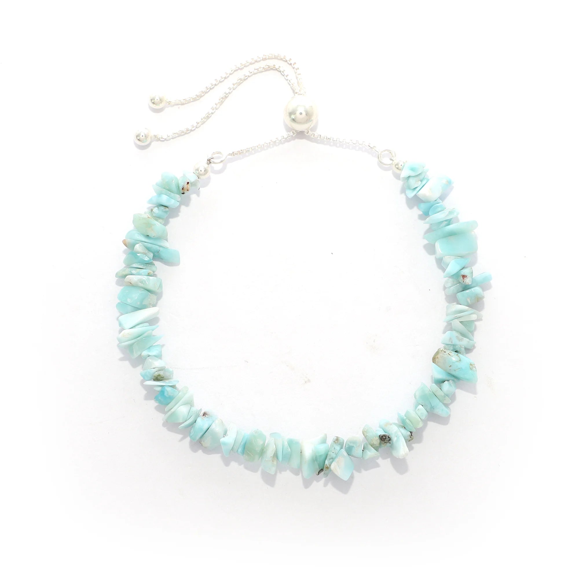larimar rough bracelet