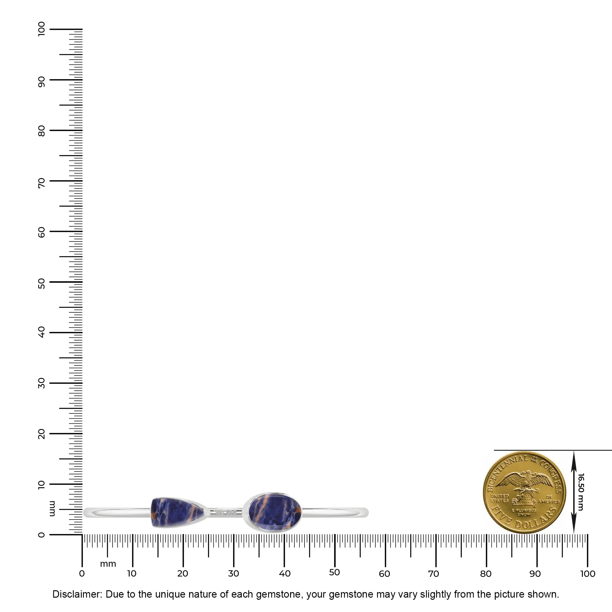 sodalite cab bracelet