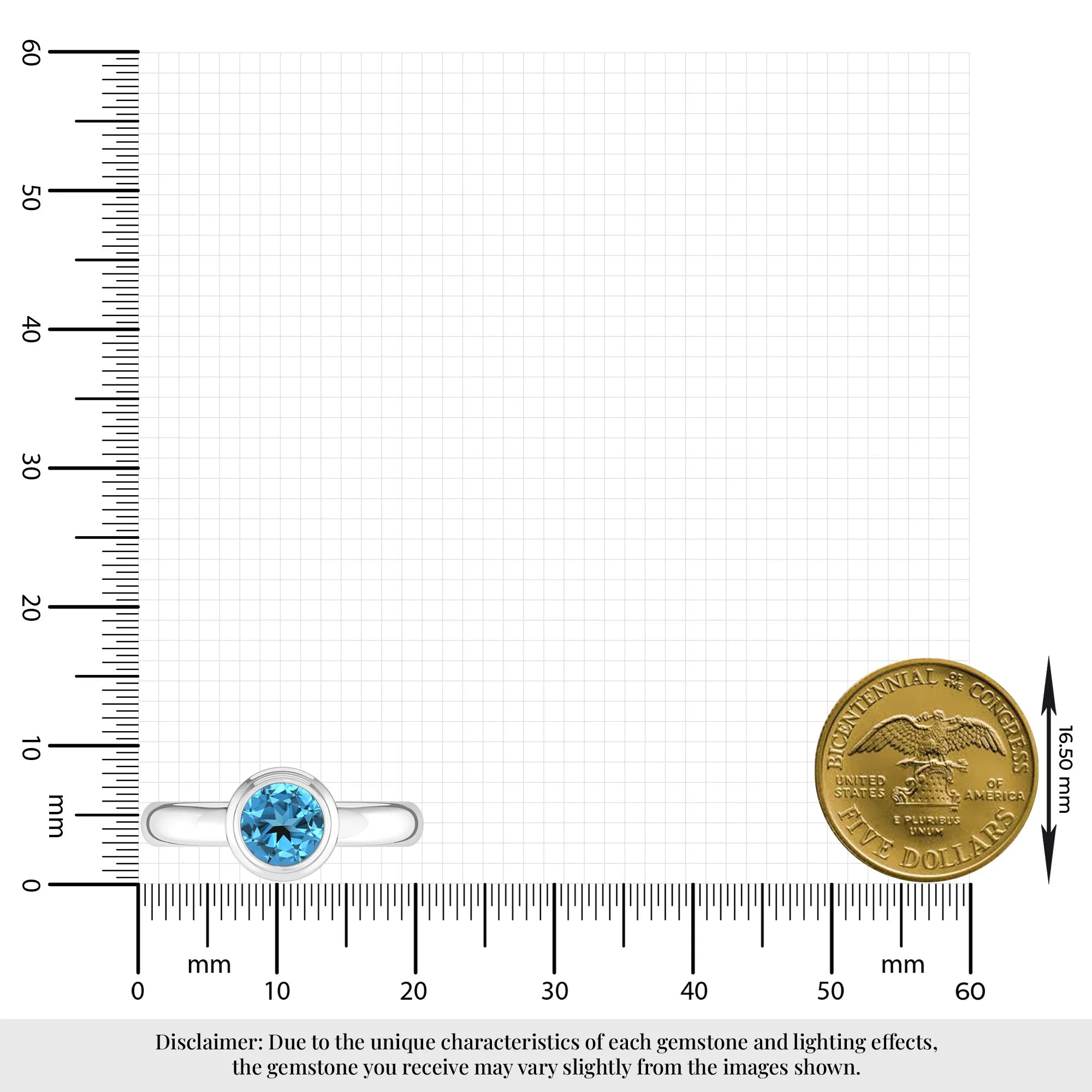 swiss blue topaz bezel-set ring