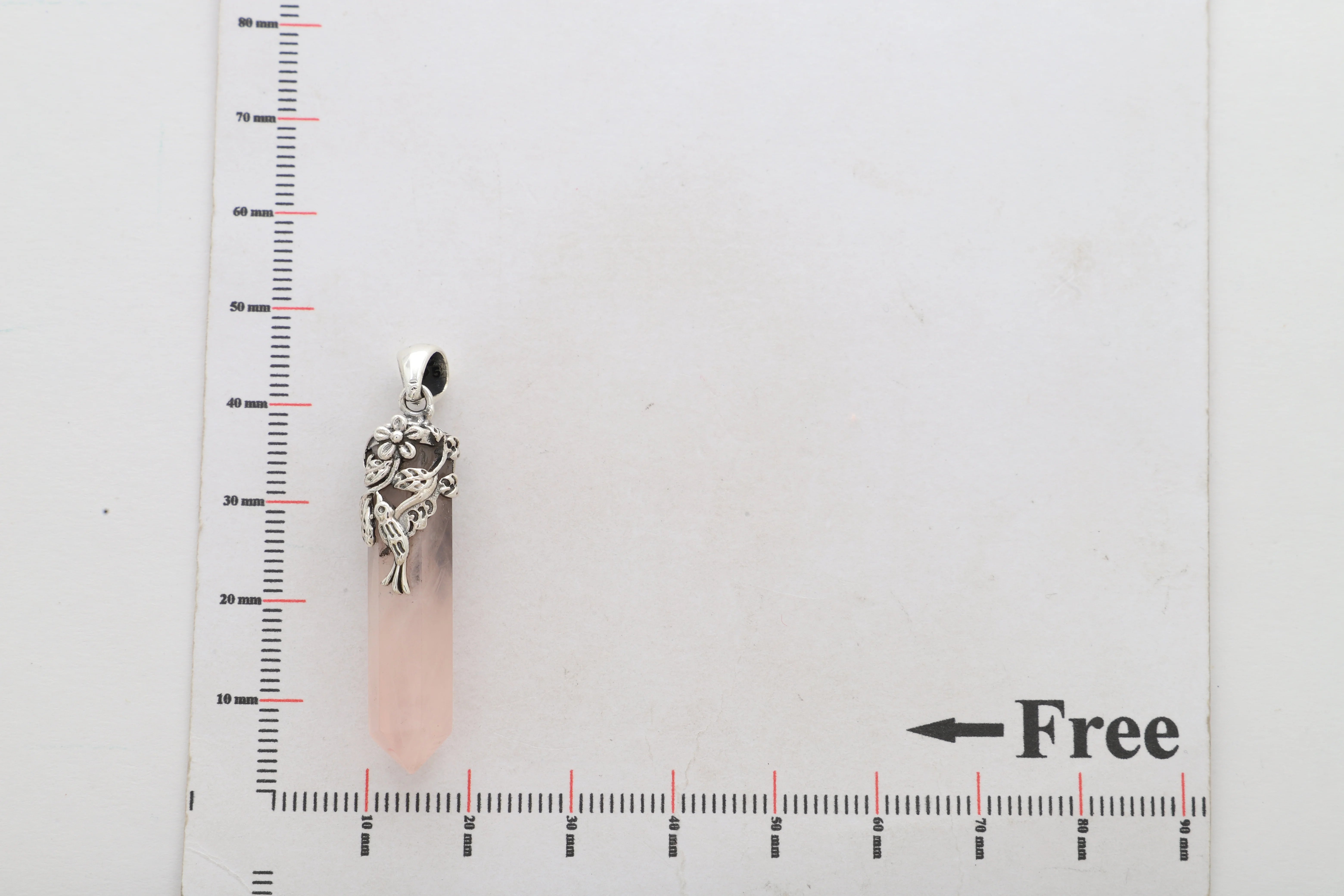 rose quartz pendant