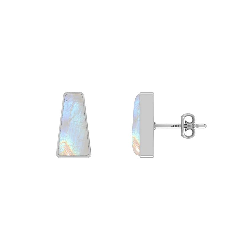 rainbow moonstone earrings