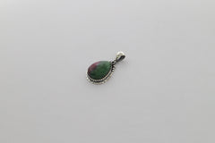 ruby zoisite pendant