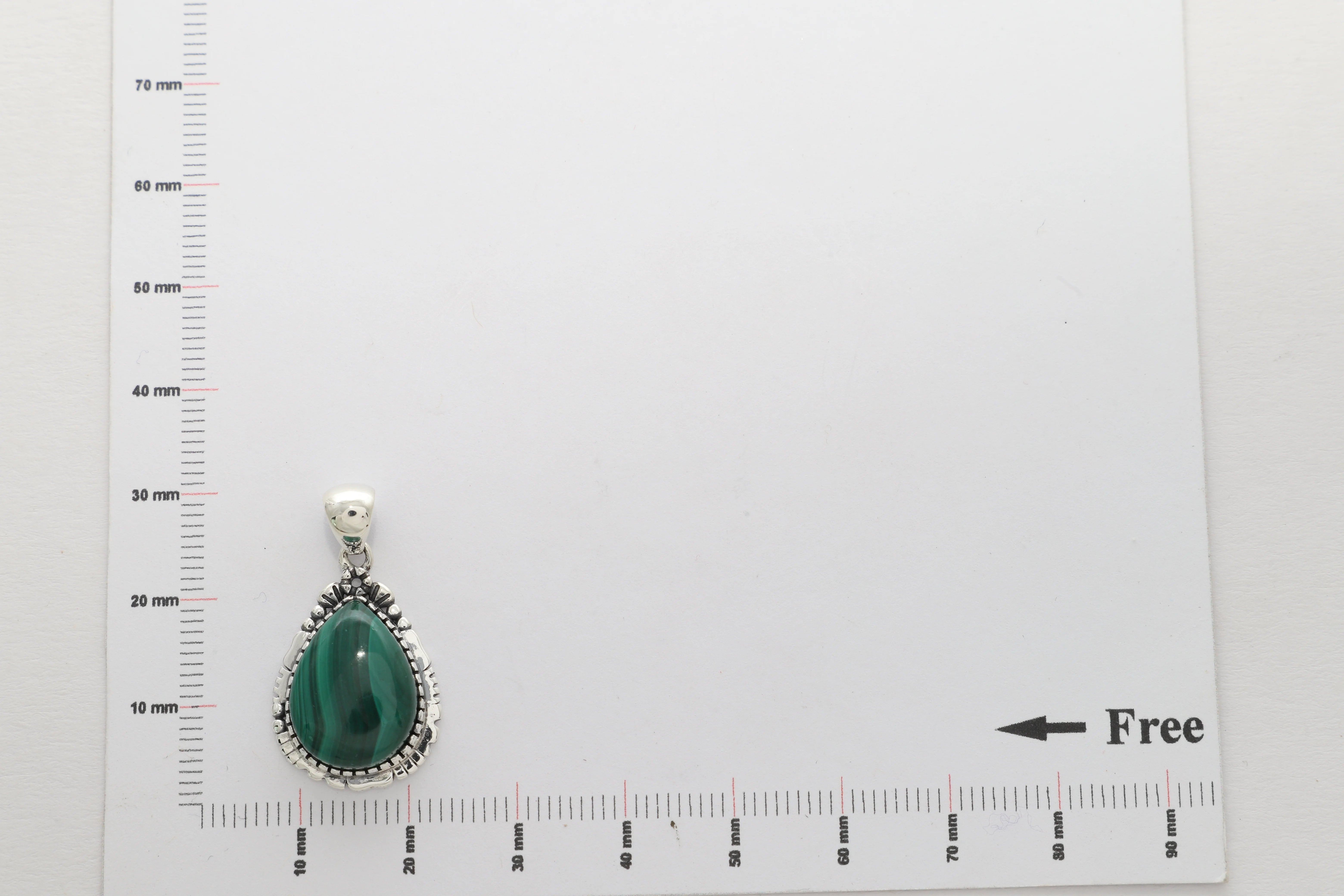 malachite pendant