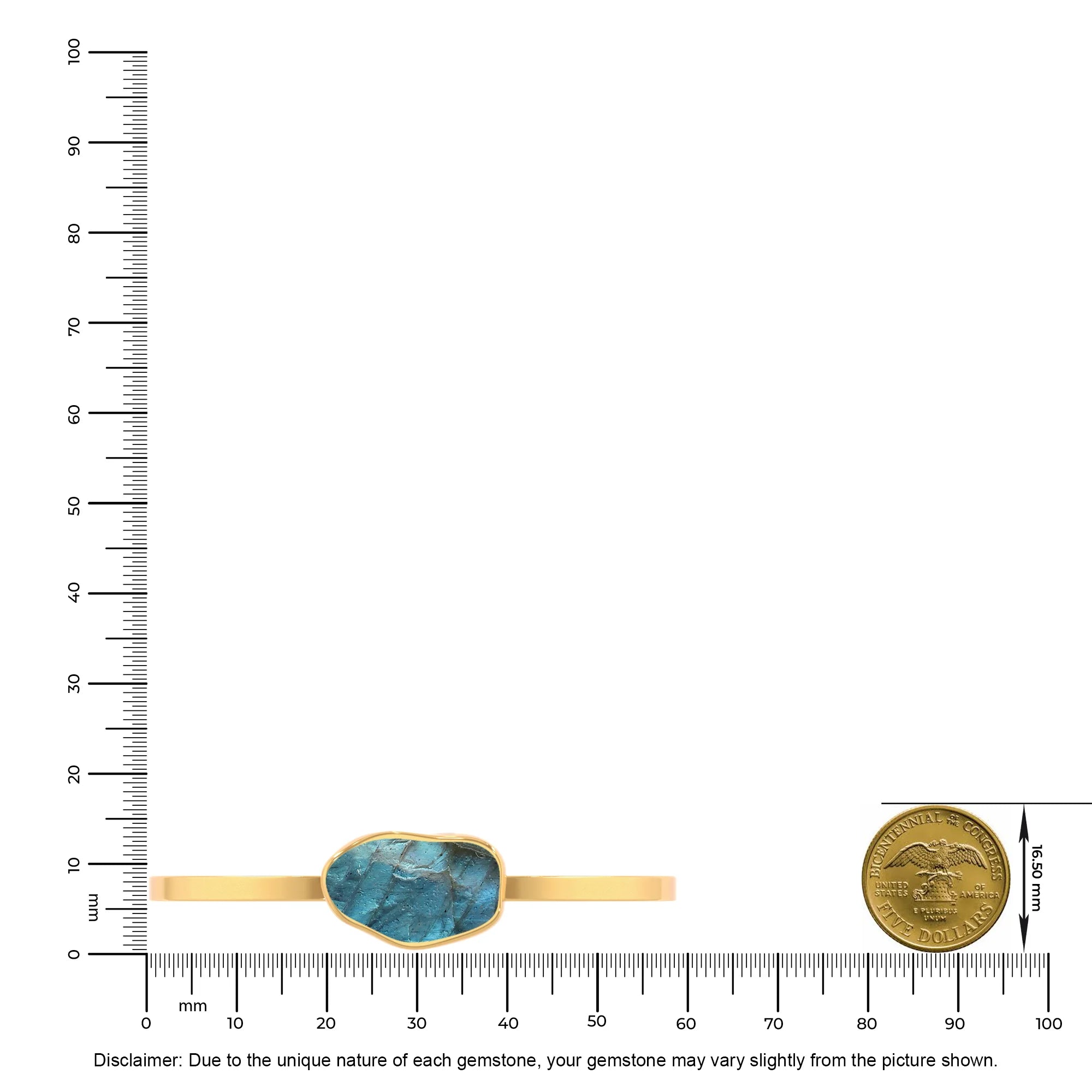 labradorite rough bracelet