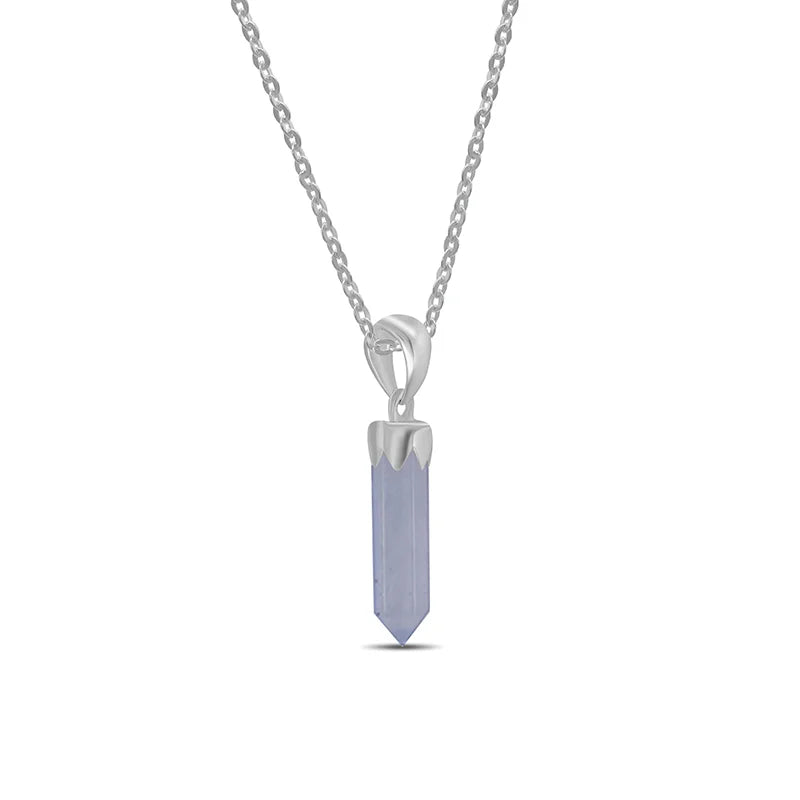 blue lace agate pendant