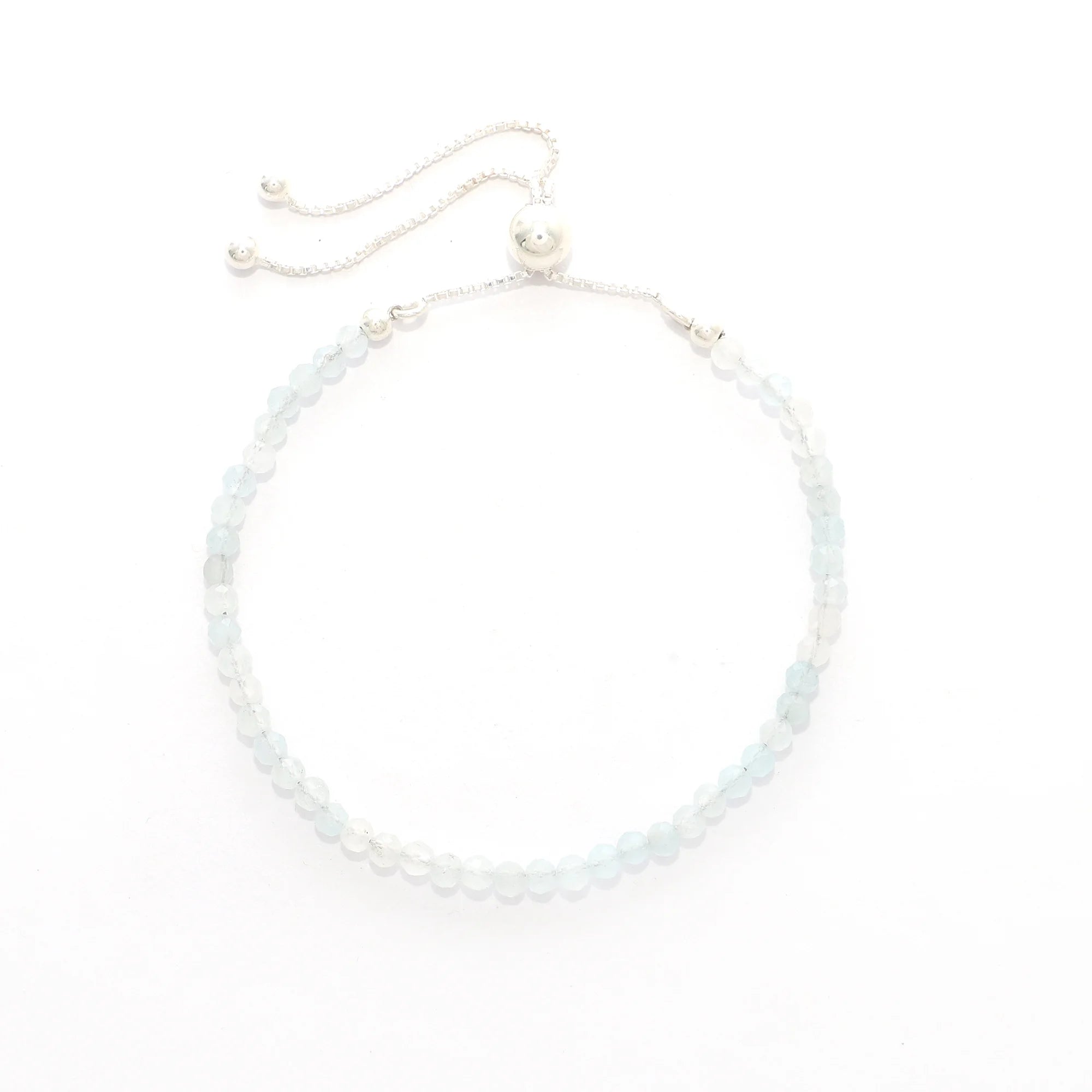 aquamarine cut bracelet