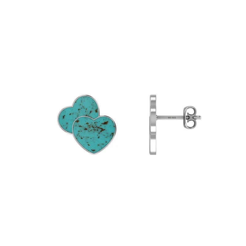 turquoise slice earrings