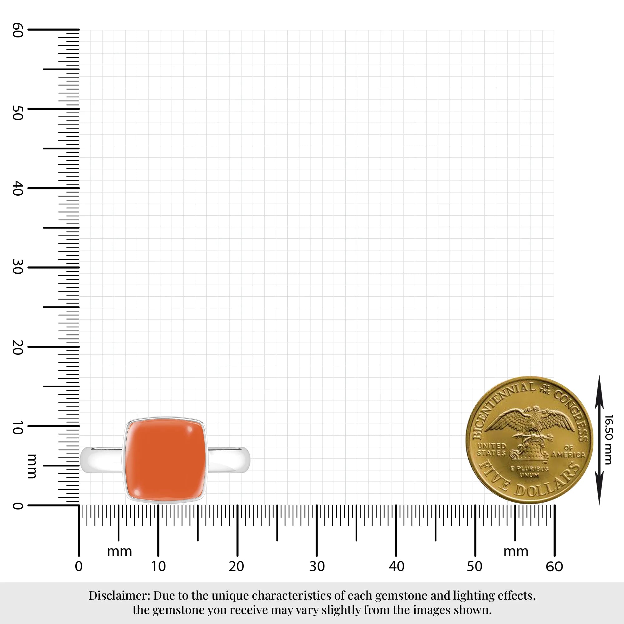carnelian bezel-set ring