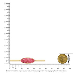 thulite rough bracelet