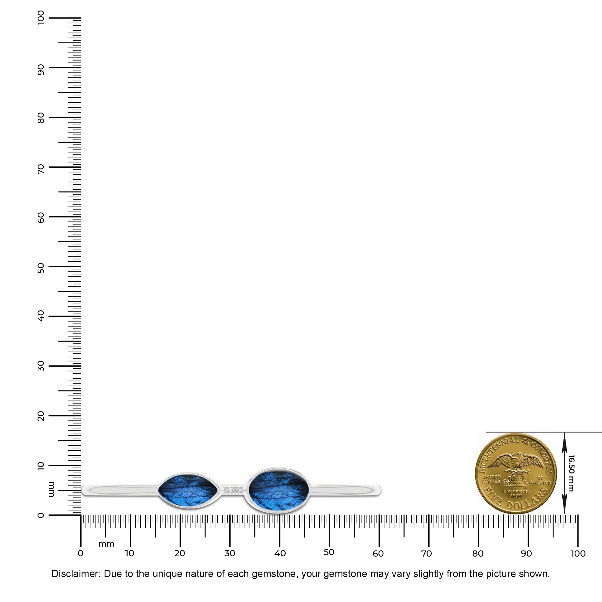 labradorite cab bracelet